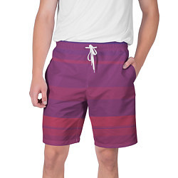 Шорты на шнурке мужские Закатные линии, цвет: 3D-принт