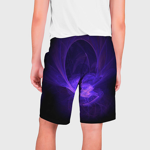 Мужские шорты Неоновые фракталы / 3D-принт – фото 2
