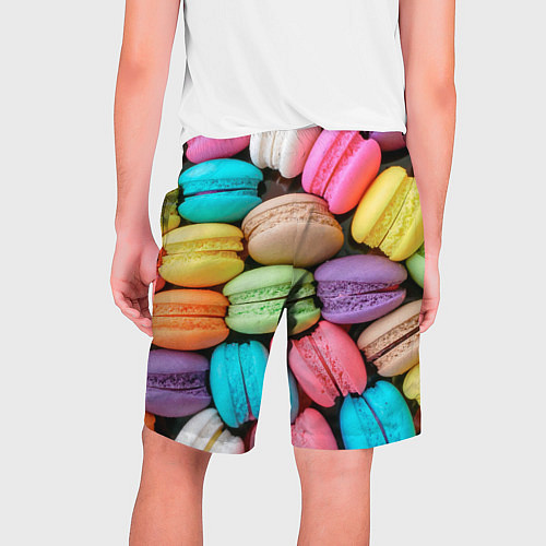 Мужские шорты Цветные Макаруны / 3D-принт – фото 2