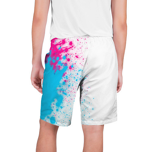 Мужские шорты Lazio neon gradient style: по-вертикали / 3D-принт – фото 2