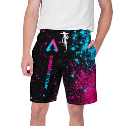 Мужские шорты Apex Legends - neon gradient: по-вертикали