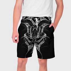 Шорты на шнурке мужские Татуированный боец, цвет: 3D-принт