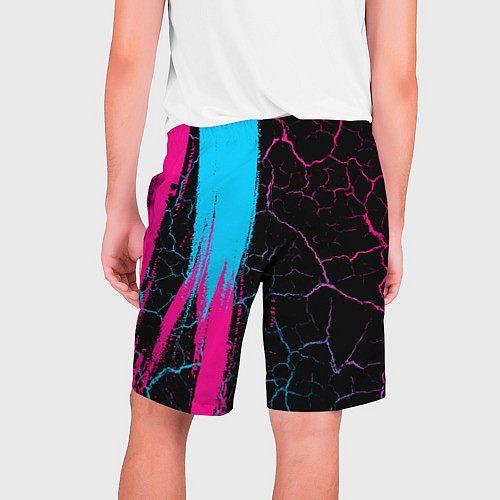 Мужские шорты Destiny - neon gradient: по-вертикали / 3D-принт – фото 2