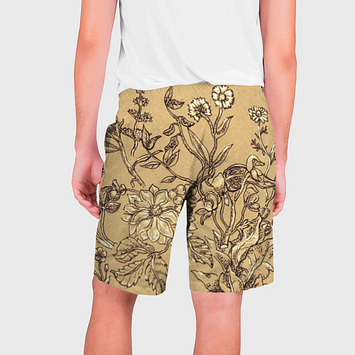 Мужские шорты Флора рисунок / 3D-принт – фото 2