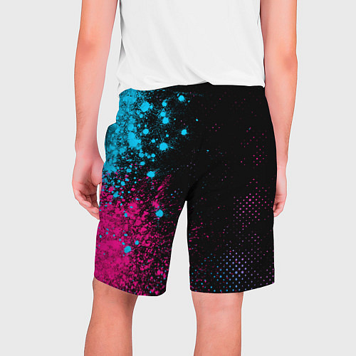 Мужские шорты Lyon - neon gradient: по-вертикали / 3D-принт – фото 2