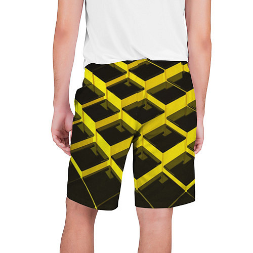 Мужские шорты Желтые ступеньки / 3D-принт – фото 2