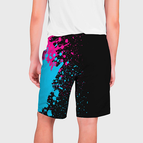 Мужские шорты Hunter x Hunter - neon gradient: по-вертикали / 3D-принт – фото 2