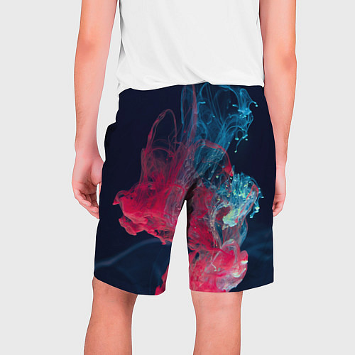 Мужские шорты Полёт красок во тьме / 3D-принт – фото 2