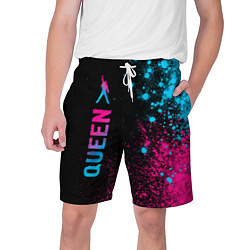 Мужские шорты Queen - neon gradient: по-вертикали