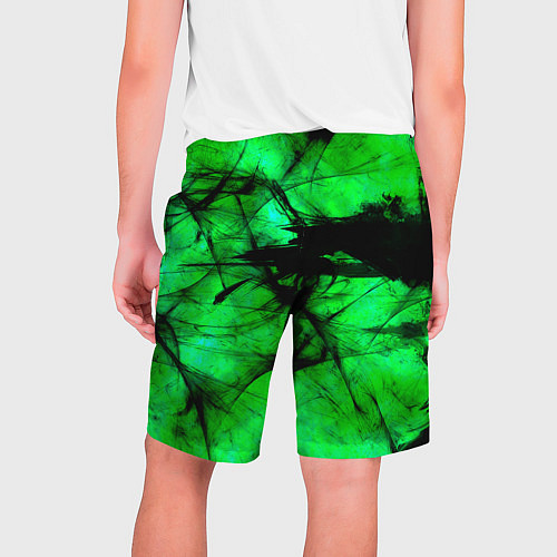 Мужские шорты Зеленый фантом / 3D-принт – фото 2