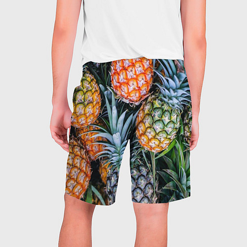 Мужские шорты Фон из ананасов / 3D-принт – фото 2