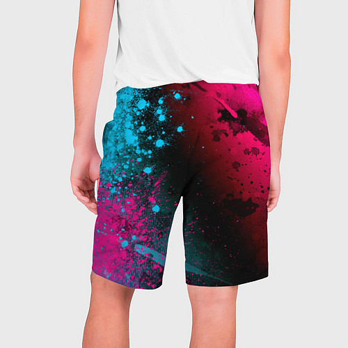 Мужские шорты Bleach - neon gradient: по-вертикали / 3D-принт – фото 2
