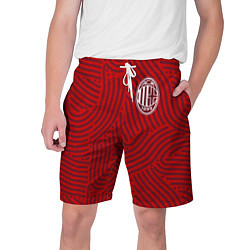 Шорты на шнурке мужские AC Milan отпечатки, цвет: 3D-принт