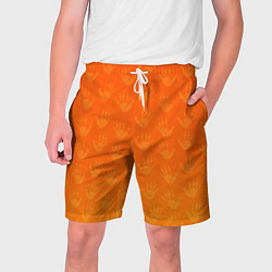 Мужские шорты Лапки опоссума оранжевые