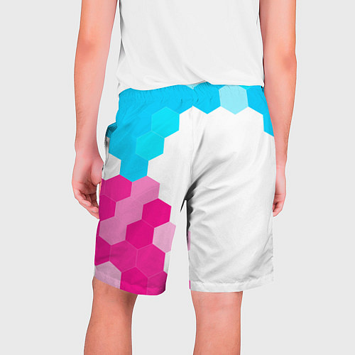 Мужские шорты Dota neon gradient style: по-вертикали / 3D-принт – фото 2