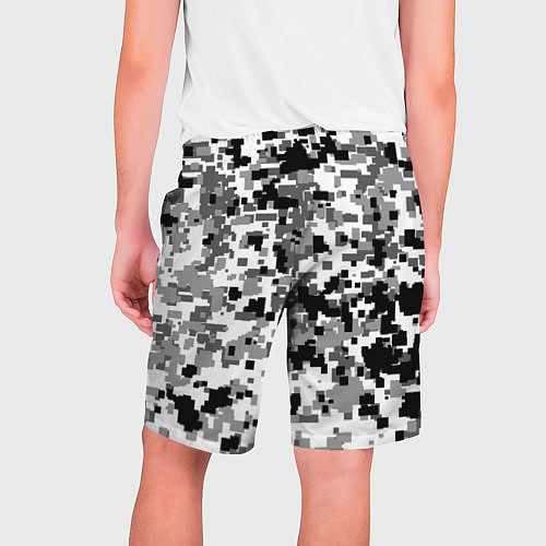Мужские шорты Городской пиксель камуфляж / 3D-принт – фото 2