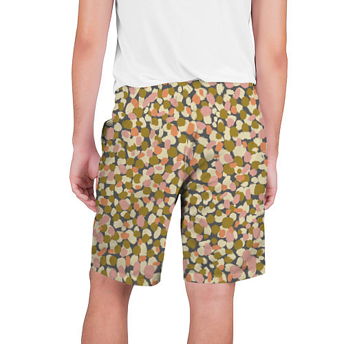 Мужские шорты Оливье салат, абстрактный паттерн / 3D-принт – фото 2