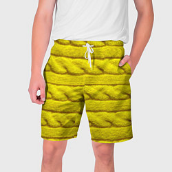 Шорты на шнурке мужские Жёлтый свитер - Осень-Зима 2028, цвет: 3D-принт