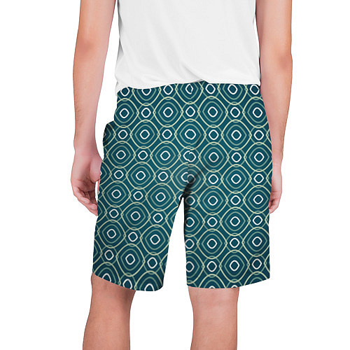 Мужские шорты Светло-зелёная текстура / 3D-принт – фото 2