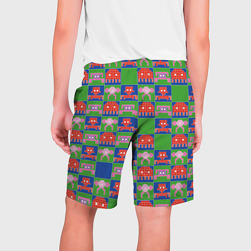 Мужские шорты Пиксельный рисунок поп арт / 3D-принт – фото 2