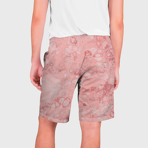 Мужские шорты Розовые волны / 3D-принт – фото 2