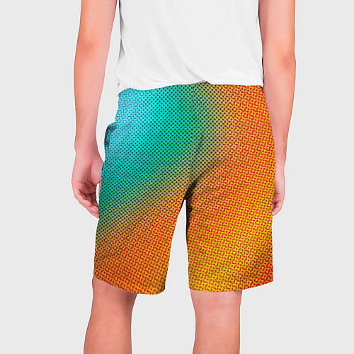 Мужские шорты Полутоновый градиент - текстура / 3D-принт – фото 2