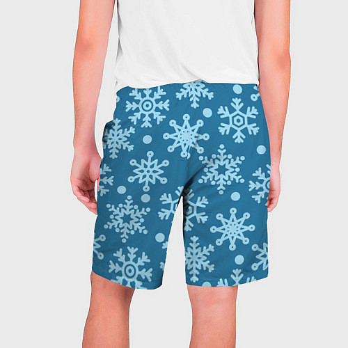 Мужские шорты Blue snow / 3D-принт – фото 2