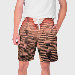 Шорты на шнурке мужские Multi- faceted pattern, цвет: 3D-принт