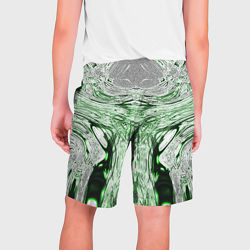 Мужские шорты Зеленый узор / 3D-принт – фото 2