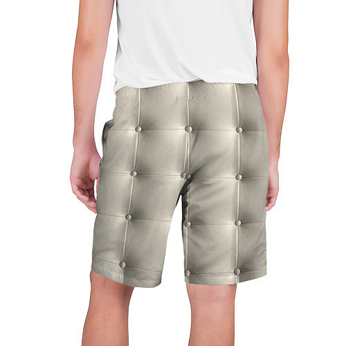 Мужские шорты Стёганая кожа - квадрат / 3D-принт – фото 2