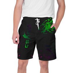 Шорты на шнурке мужские CS GO Splashes, цвет: 3D-принт