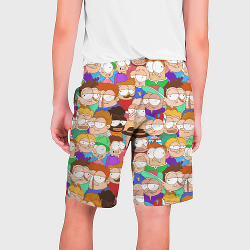 Мужские шорты Разные прикольные люди / 3D-принт – фото 2