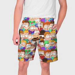 Шорты на шнурке мужские Разные прикольные люди, цвет: 3D-принт