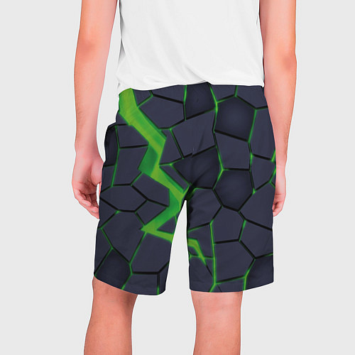 Мужские шорты Зелёный неон / 3D-принт – фото 2