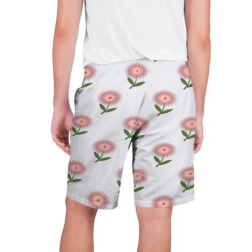 Мужские шорты Астра игольчатый цветок / 3D-принт – фото 2