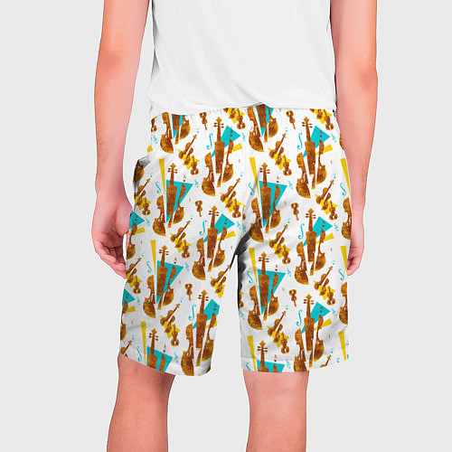 Мужские шорты Супрематические скрипки / 3D-принт – фото 2