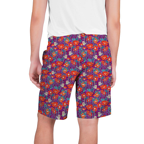 Мужские шорты Цветочная геометрия / 3D-принт – фото 2