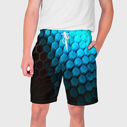 Мужские шорты Abstraction neon blue