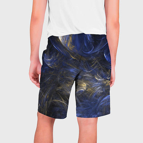 Мужские шорты Синяя абстракция / 3D-принт – фото 2