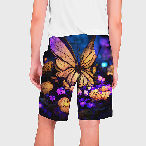 Мужские шорты Цветок бабочка midjouney / 3D-принт – фото 2