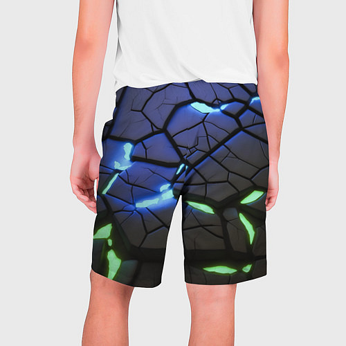 Мужские шорты Светящаяся лава / 3D-принт – фото 2