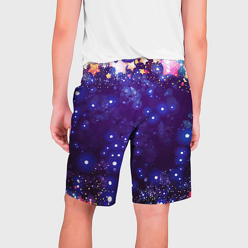 Мужские шорты Звездочки - космическое небо / 3D-принт – фото 2