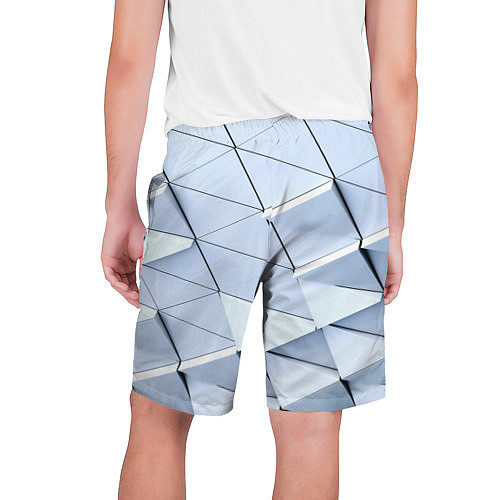 Мужские шорты Metalic triangle stiil / 3D-принт – фото 2