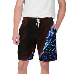 Шорты на шнурке мужские Неоновый абстрактный свет, цвет: 3D-принт