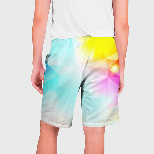 Мужские шорты Gradient colors geometry / 3D-принт – фото 2