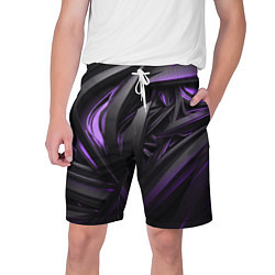 Мужские шорты Черно-фиолетовые объекты