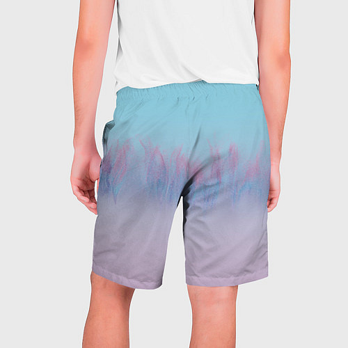 Мужские шорты Пурпурный огонь / 3D-принт – фото 2
