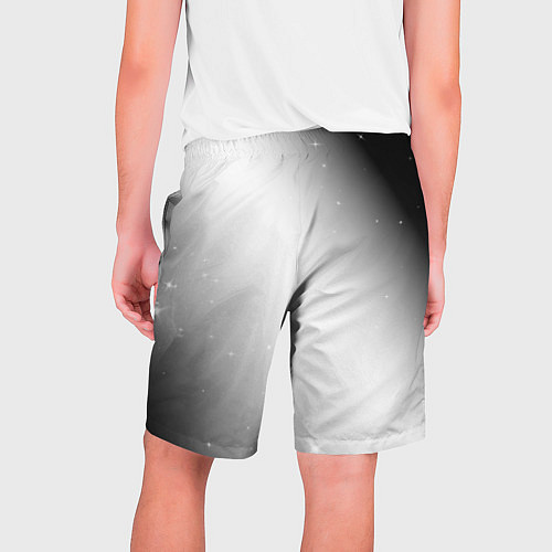 Мужские шорты Skillet glitch на светлом фоне: по-вертикали / 3D-принт – фото 2