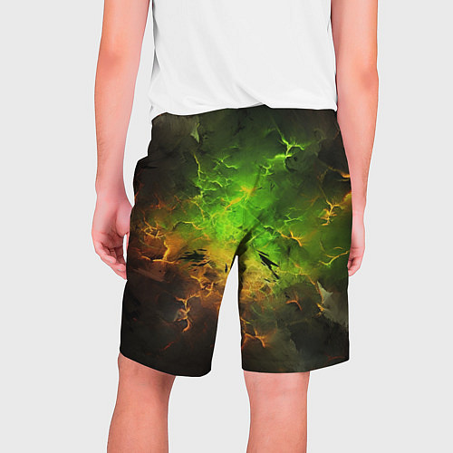 Мужские шорты Зеленый туман / 3D-принт – фото 2
