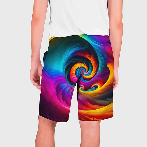 Мужские шорты Радужная воронка / 3D-принт – фото 2